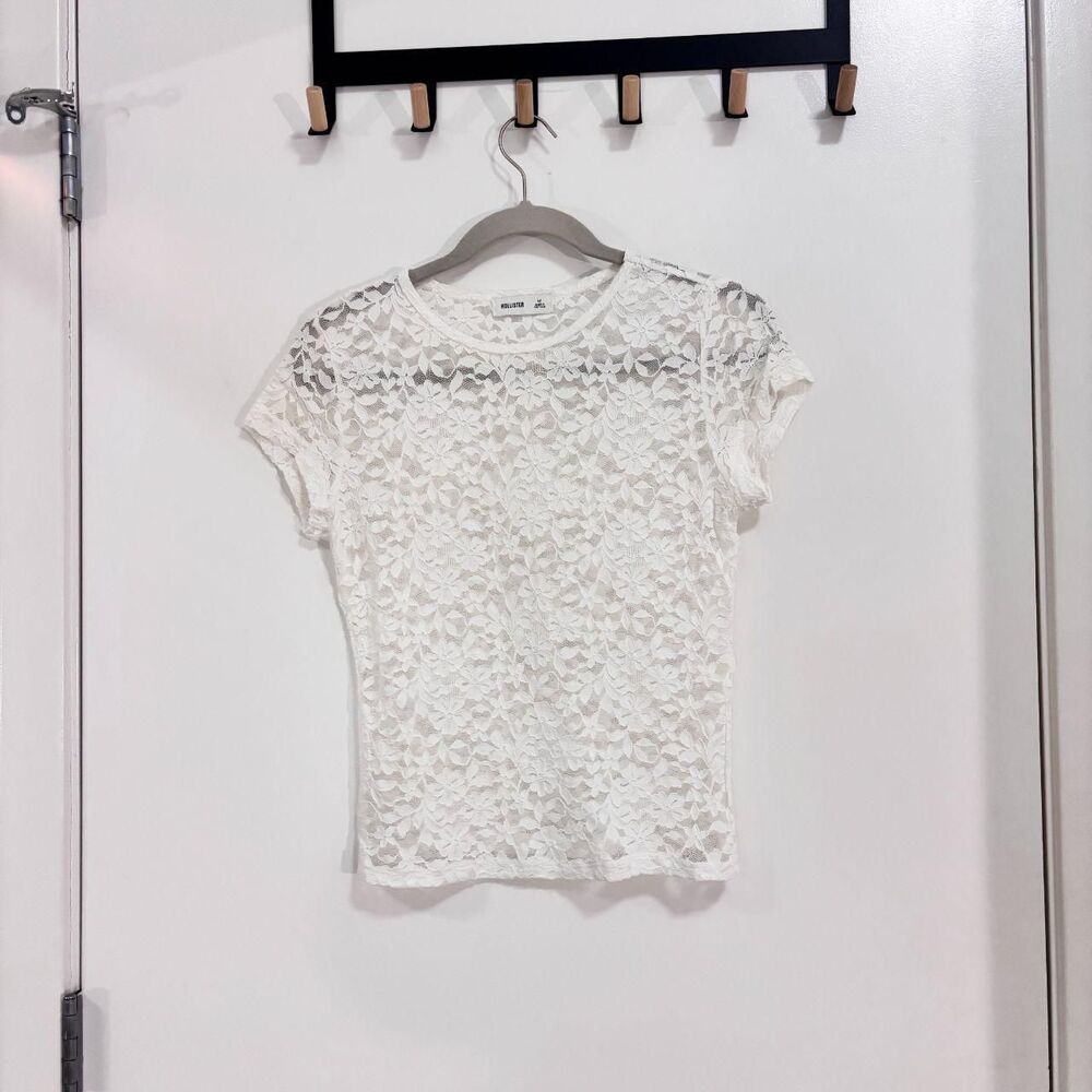 Hollister-co Women's White Blouse